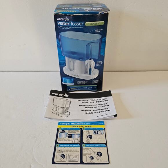 Waterpik Classic Water Flosser 3 Tips Dental Oral Care Gift New in Box Working - Picture 9 of 11